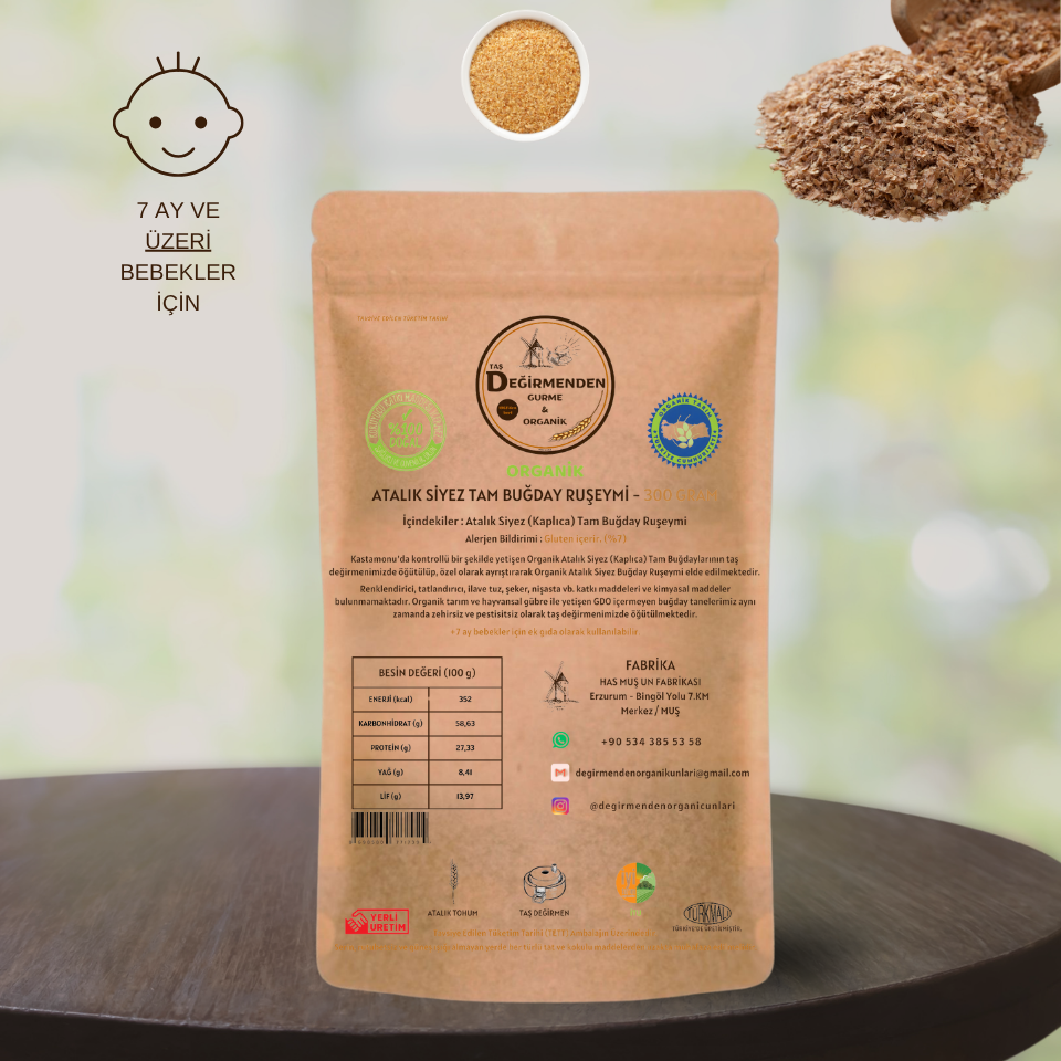 Organik Atalık Siyez Buğday Ruşeymi - 300 Gram