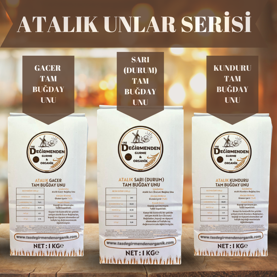Atalık Unlar Seti 3 (Sarı-Gacer-Kunduru)