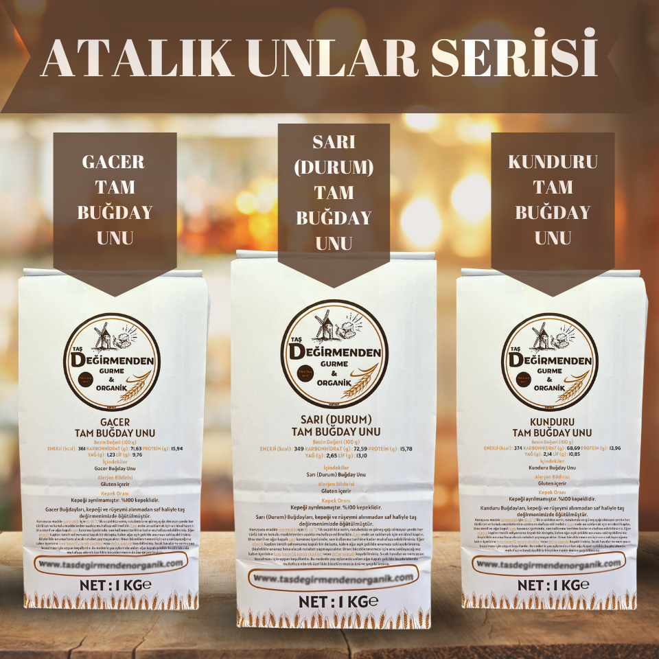 Atalık Unlar Seti 3 (Sarı-Gacer-Kunduru)