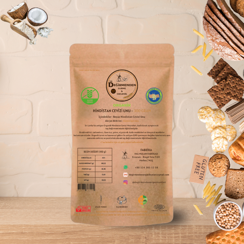 Hindistan Cevizi Unu (Gluten İçermez) - 300 Gram