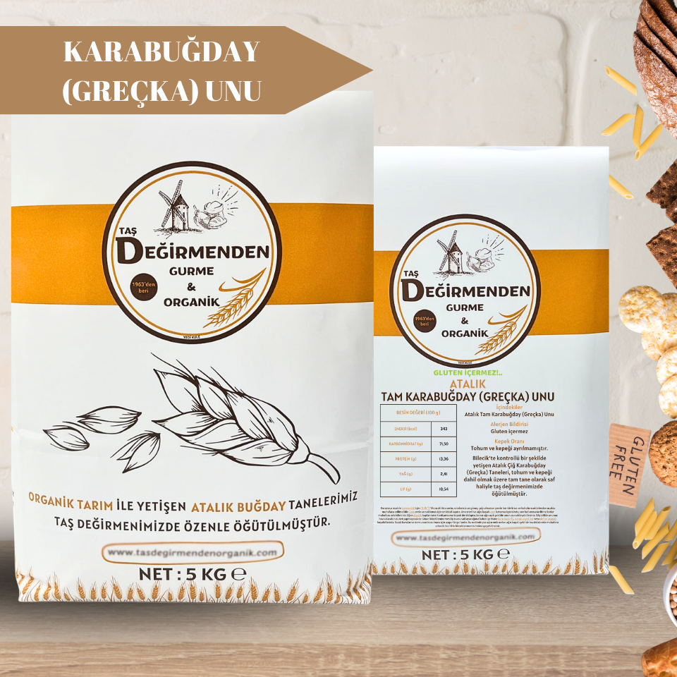 Atalık Karabuğday (Greçka) Unu (Gluten İçermez) - 5 Kilo