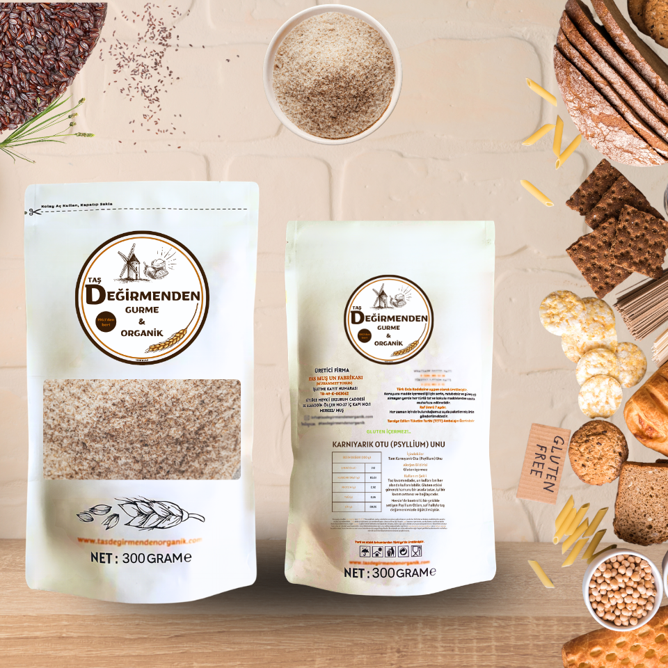 Karnıyarık Otu Unu (Psyllium) (Gluten Içermez) - 300 Gram