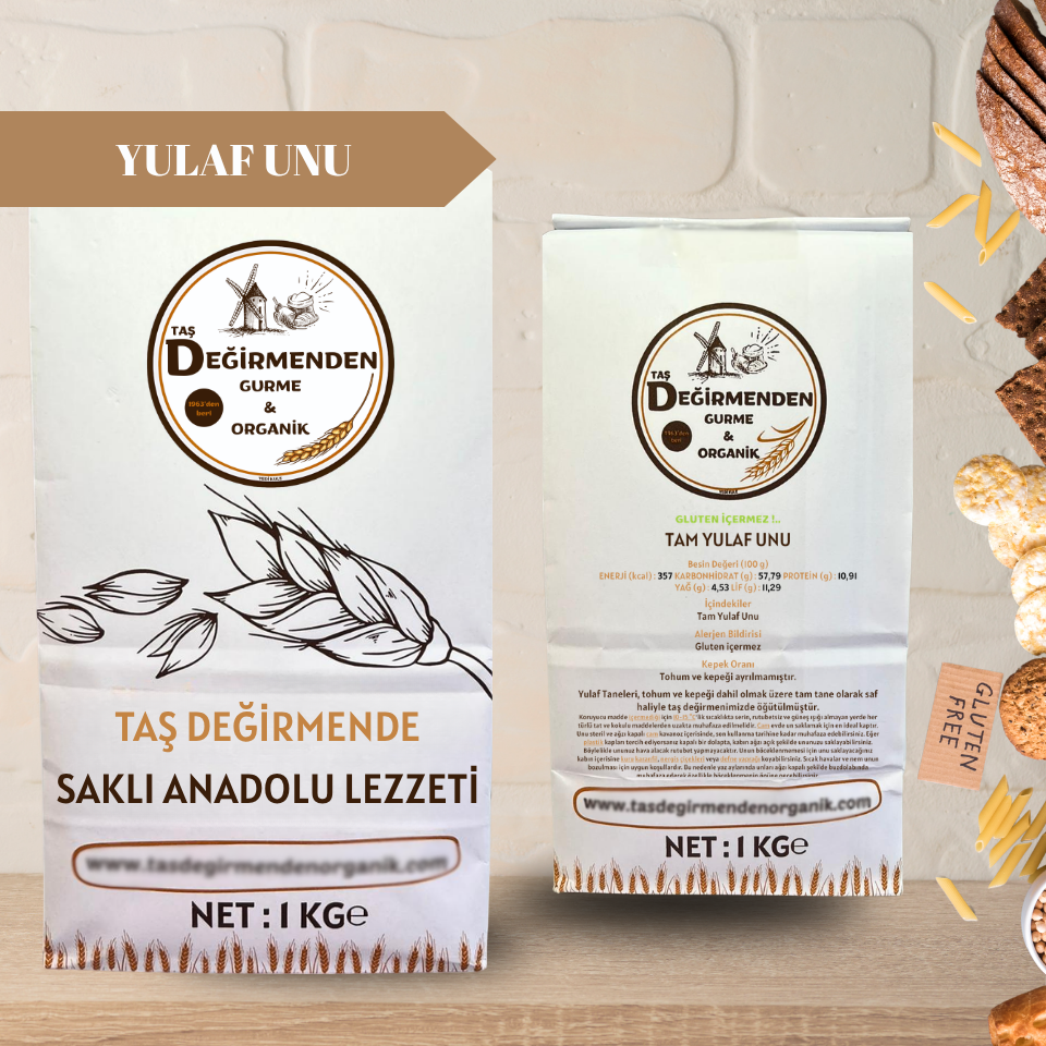 Tam Yulaf Unu (Gluten İçermez) - 1 Kilo