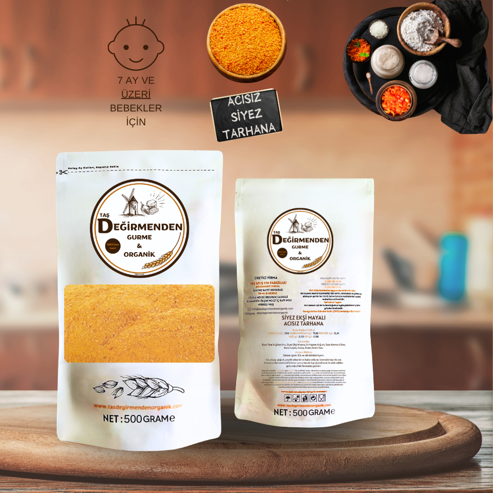 Tarhana Acısız - Siyez Unlu, Siyez Ekşi Mayalı - 500 Gram