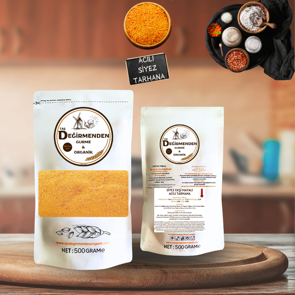 Tarhana Acılı - Siyez Unlu, Siyez Ekşi Mayalı - 500 Gram