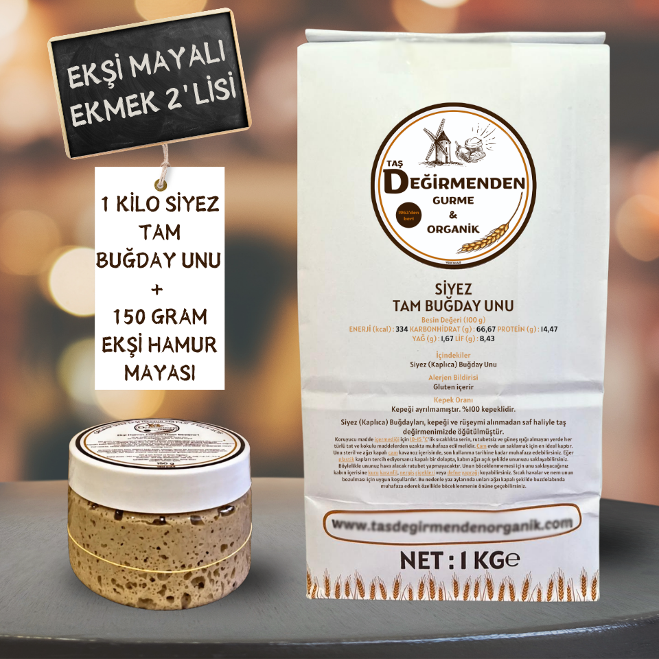 Siyez Tam Buğday Unu - Siyez Ekşi Hamur Mayası