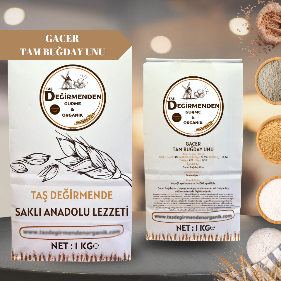 Gacer Tam Buğday Unu - 1 Kilo