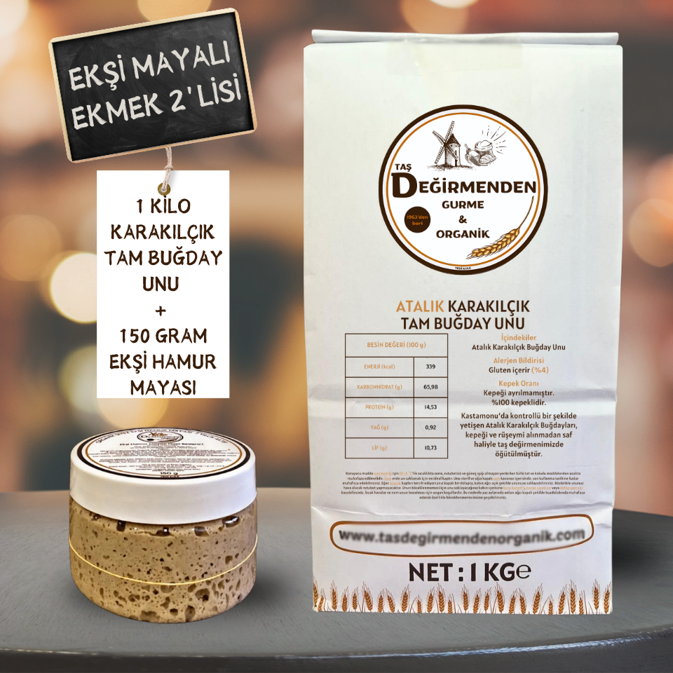 Atalık Karakılçık Tam Buğday Unu - Siyez Ekşi Hamur Mayası