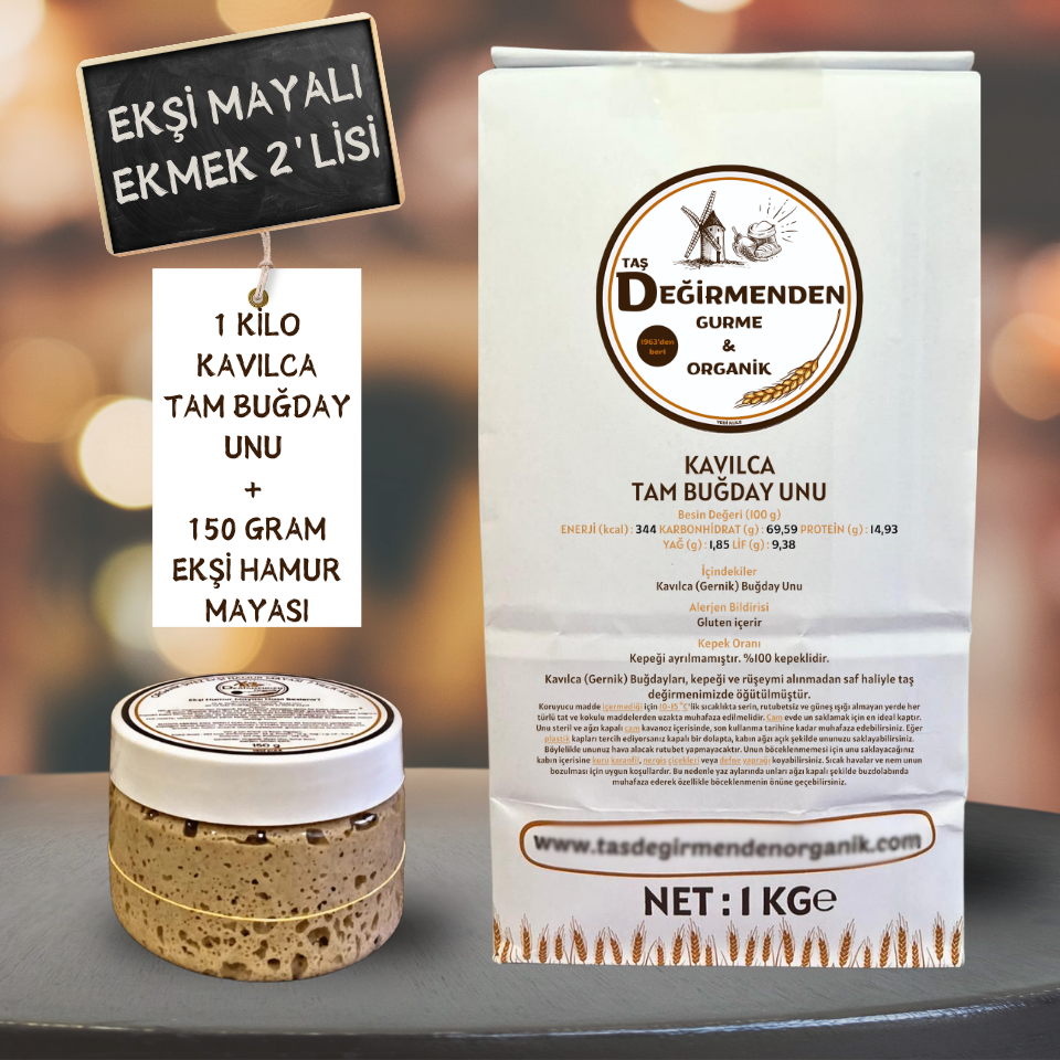 Kavılca Gernik Tam Buğday Unu - Siyez Ekşi Hamur Mayası