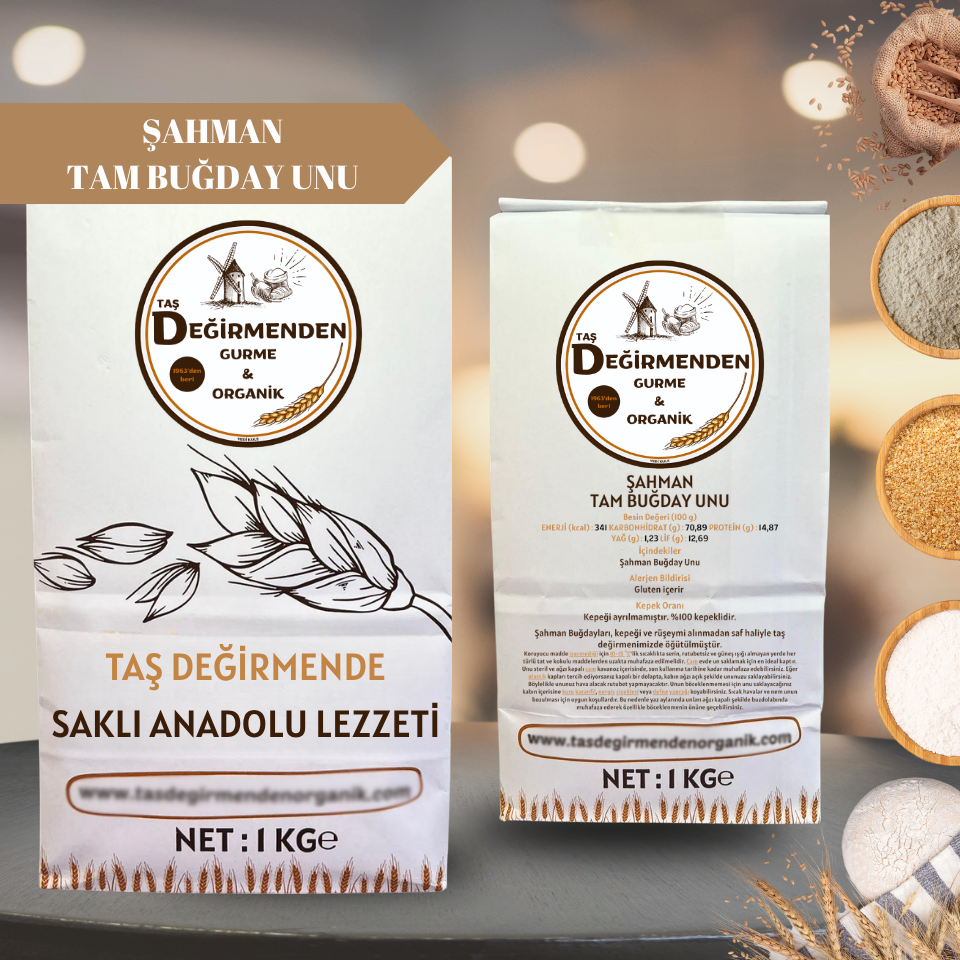Şahman Tam Buğday Unu - 1 Kilo