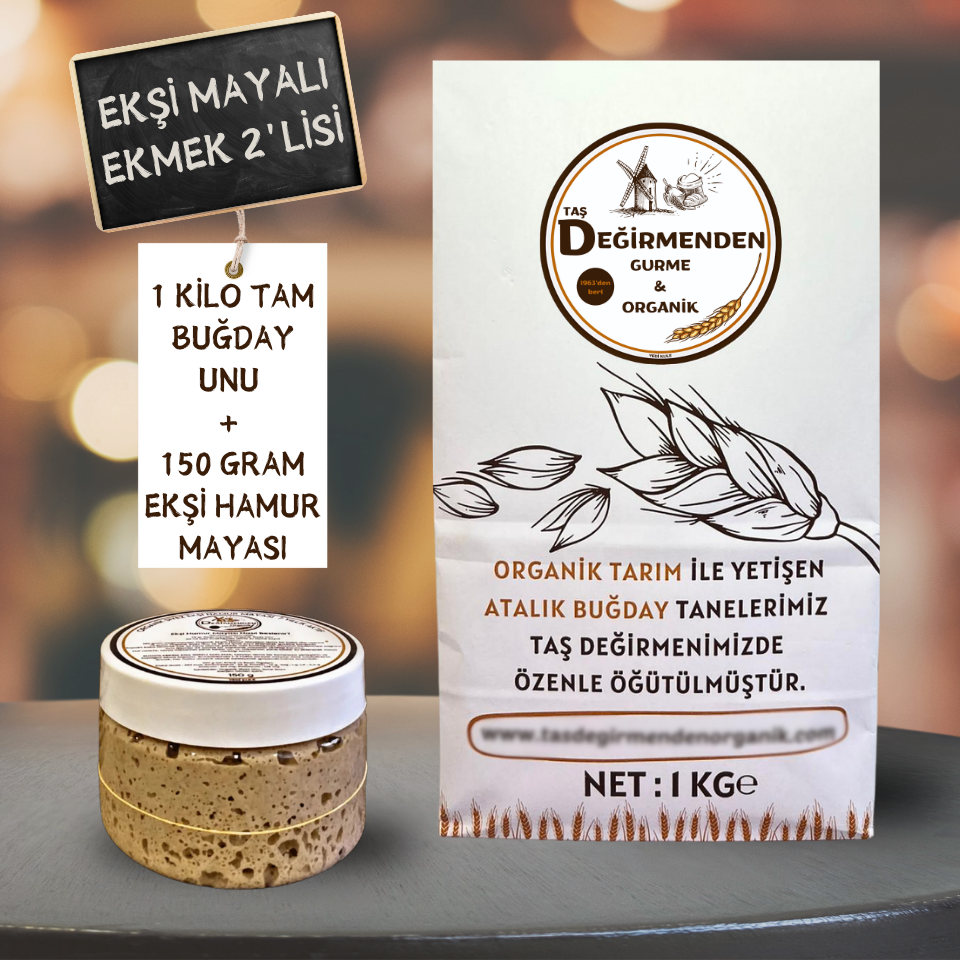 Organik Atalık Tam Buğday Unu - Siyez Ekşi Hamur Mayası