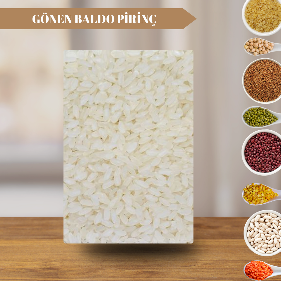 Organik Atalık Gönen Baldo Pirinç - 1 Kilo