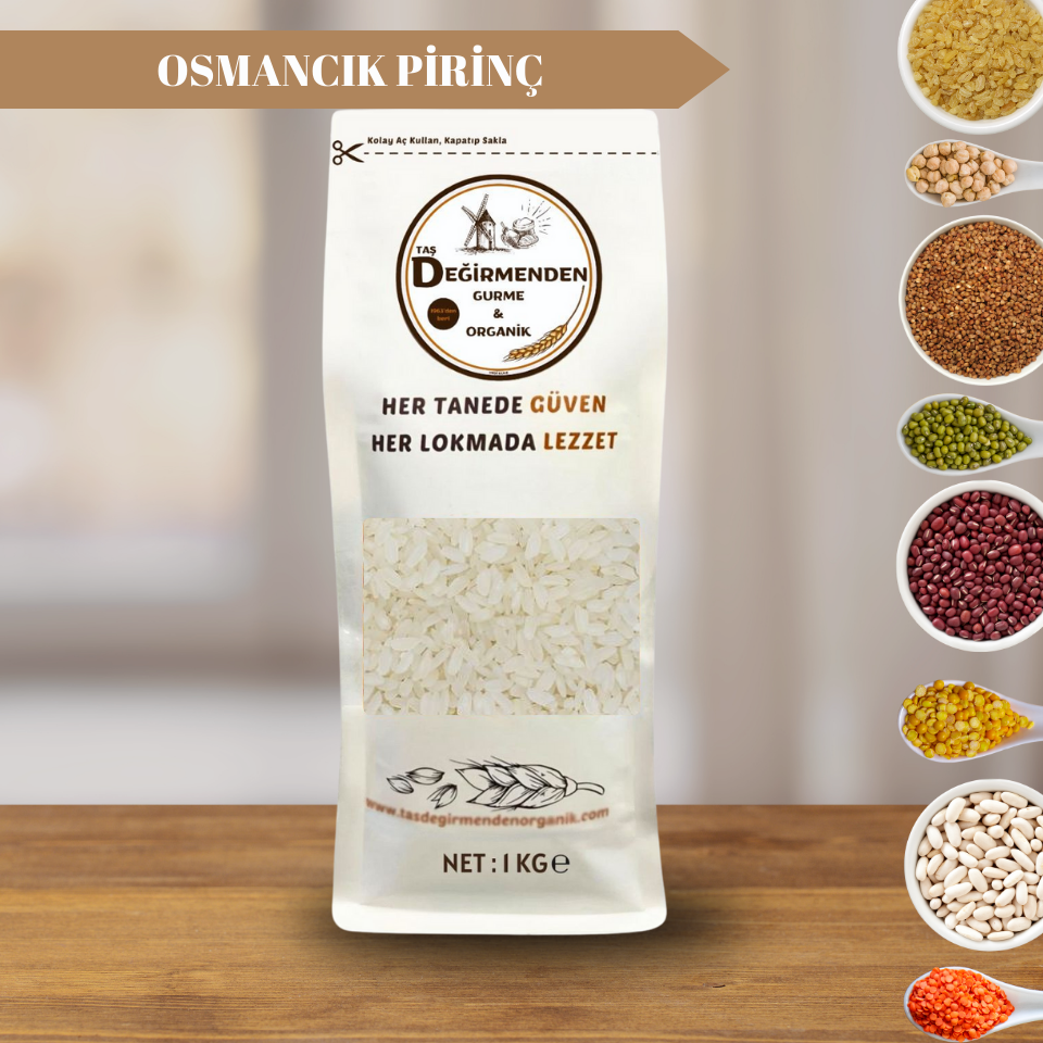 Organik Atalık Osmancık Pirinç - 1 Kilo