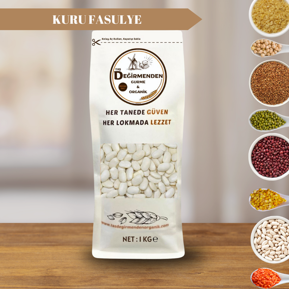 Organik Atalık Kuru Fasulye - 1 Kilo