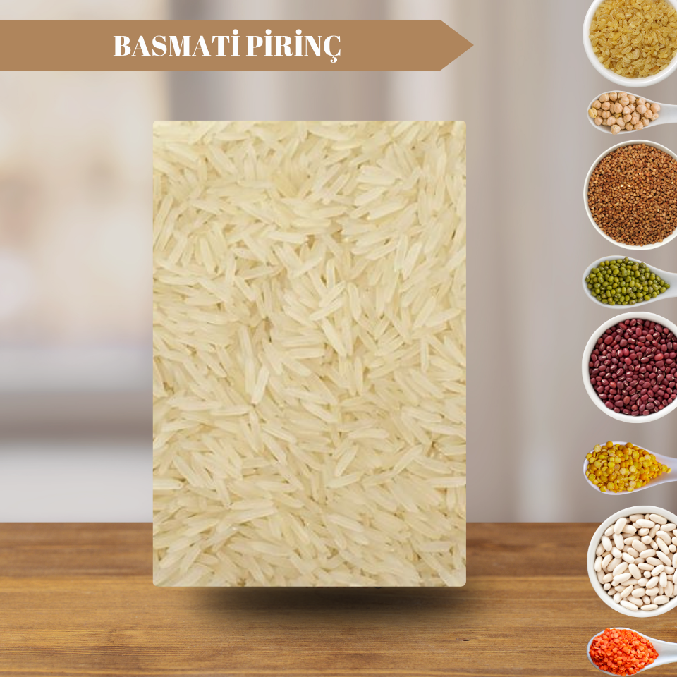 Organik Basmati Pirinç - 5 Kilo