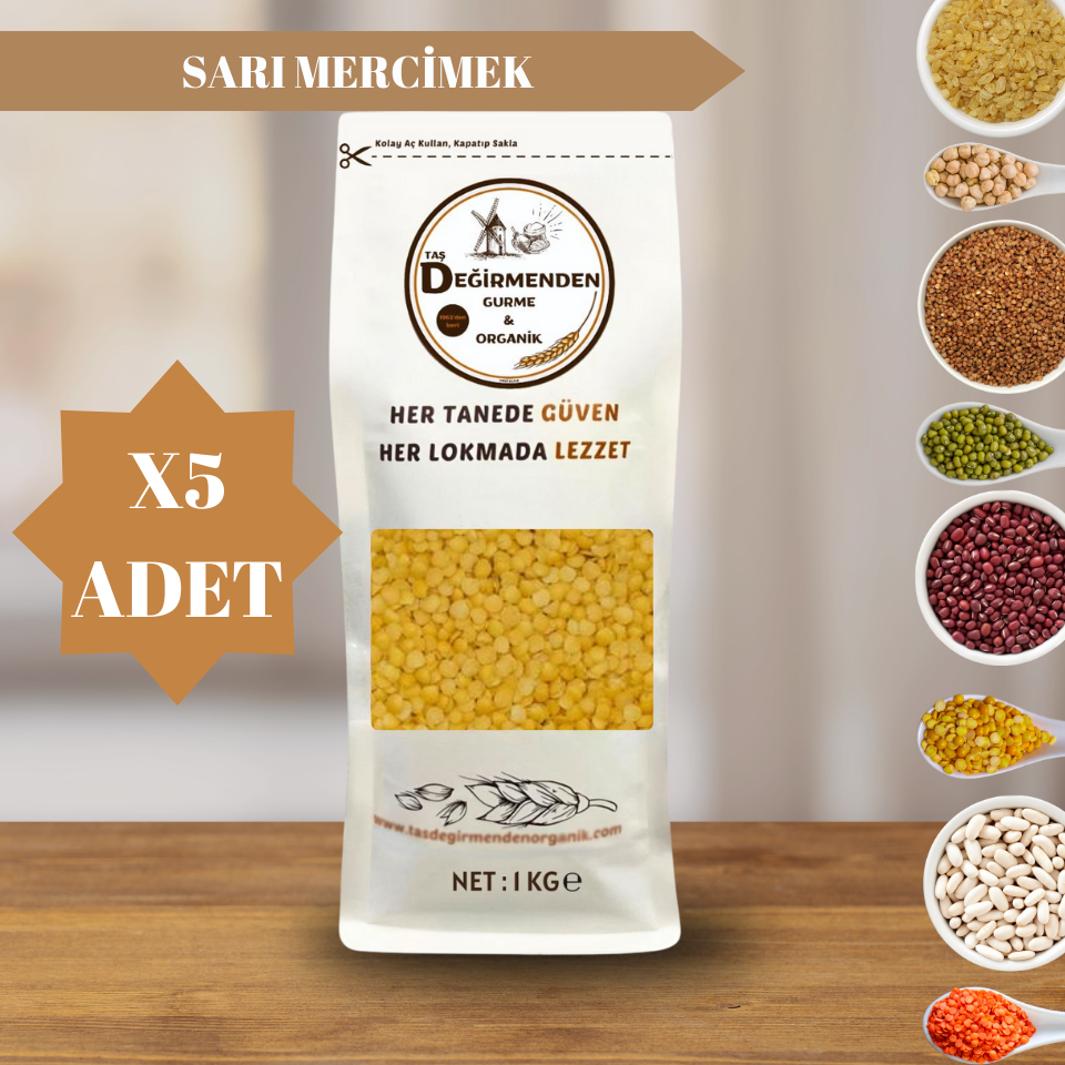 Sarı Mercimek - 5 Kilo
