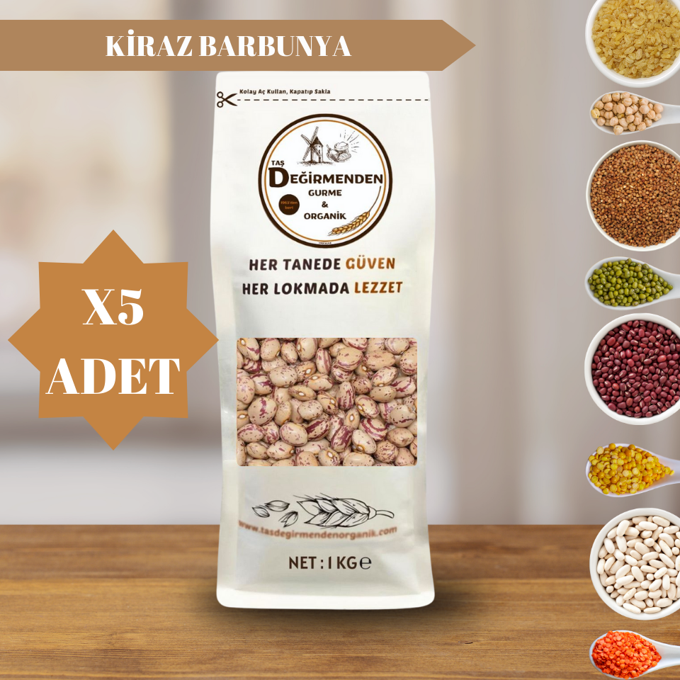 Organik Atalık Kiraz Barbunya - 5 Kilo